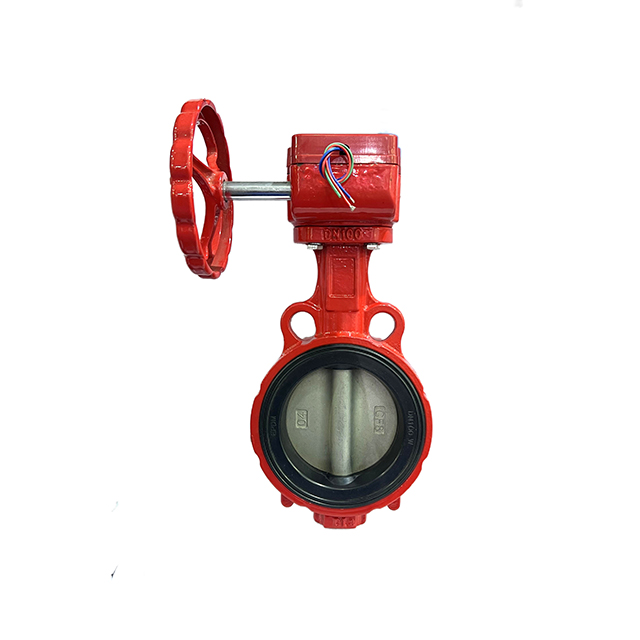 带信号头对夹蝶阀