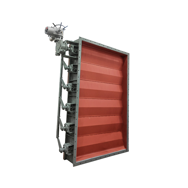 电动方形百叶尘气蝶阀